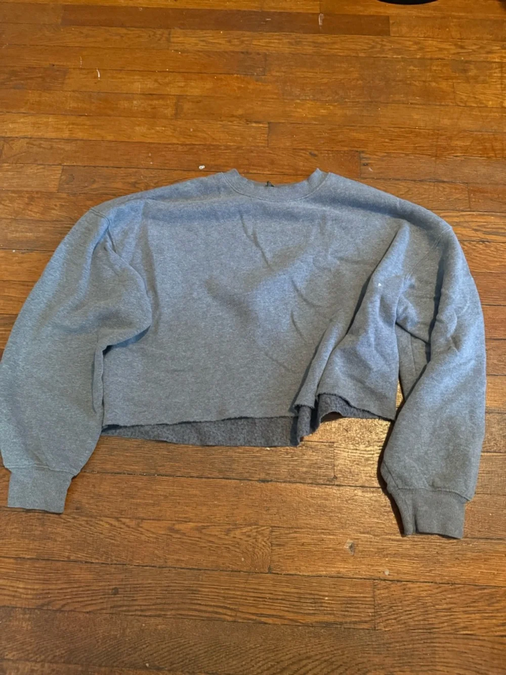 wild fable Gray Cropped Sweatshirt - Picture 1 of 5